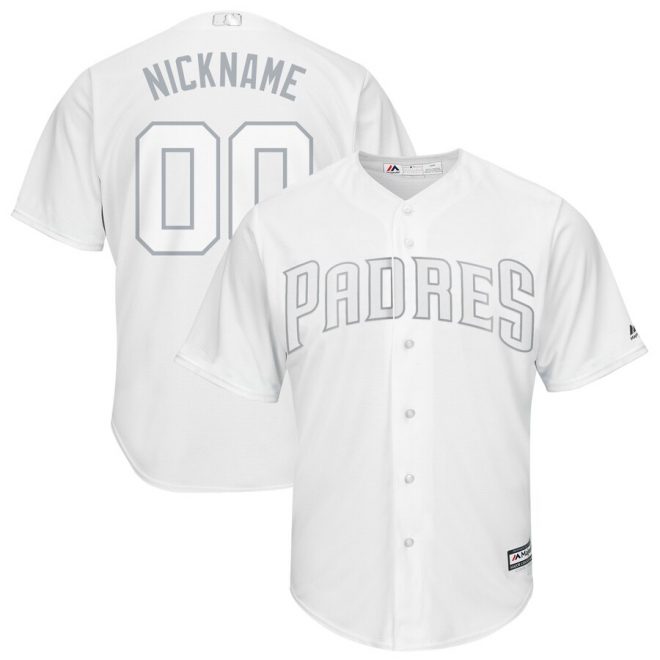 San Diego Padres Majestic 2019 Players' Weekend Pick-A-Player Replica Roster Jersey – White