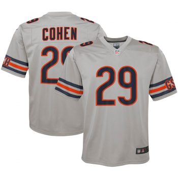 Tarik Cohen Chicago Bears Nike Youth Inverted Game Jersey - Silver