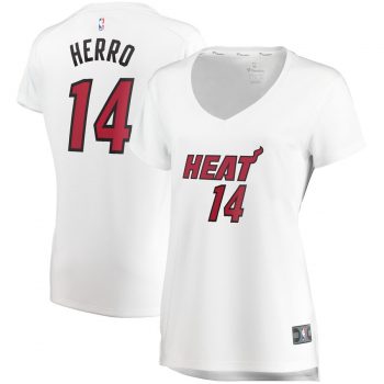 Tyler Herro Miami Heat Fanatics Branded Women's Fast Break Replica Jersey White – Association Edition