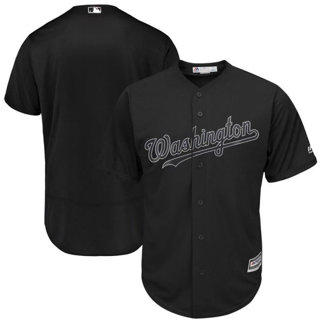 Washington Nationals Majestic 2019 Players' Weekend Replica Team Jersey – Black