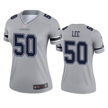 Women's 2019 Cowboys Sean Lee Inverted Legend Silver Jersey