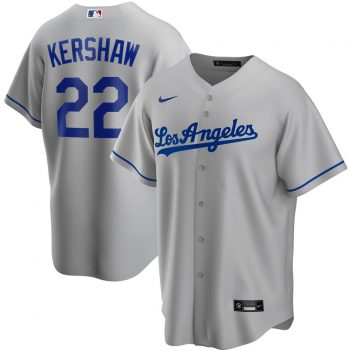 Clayton Kershaw Los Angeles Dodgers Road 2020 Replica Player Jersey - Gray