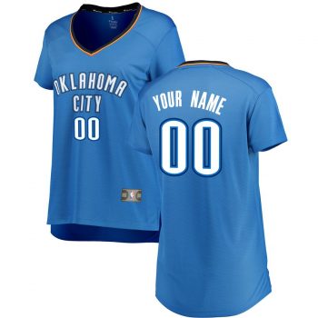 Oklahoma City Thunder Women's Fast Break Custom Jersey Blue - Icon Edition