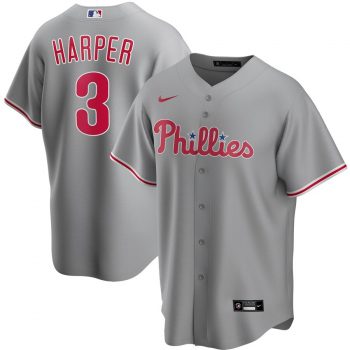 Bryce Harper Philadelphia Phillies Road 2020 Replica Player Jersey - Gray