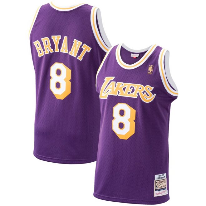 Kobe Bryant Los Angeles Lakers Mitchell & Ness 1996-97 Hardwood Classics Player Jersey - Purple