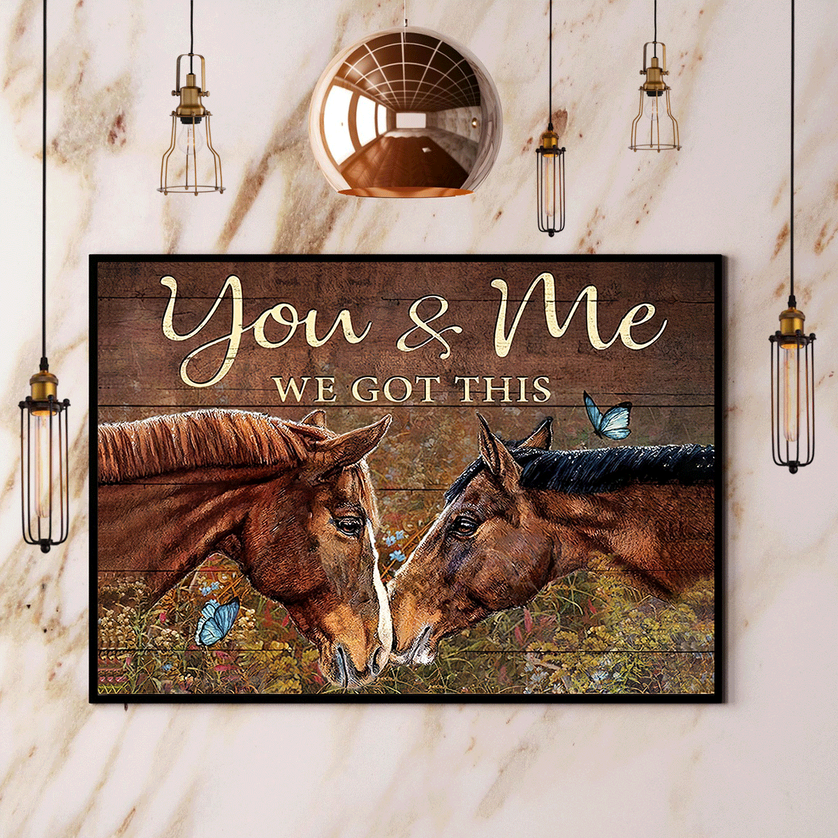 Horse You And Me We Got This Animal Country Wall Decor Poster No Frame 